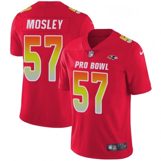 Mens Nike Baltimore Ravens 57 CJ Mosley Limited Red 2018 Pro Bowl NFL Jersey Mens Nike Baltimore Ravens 57 CJ Mosley Limited Red 2018 Pro Bowl NFL Jersey
