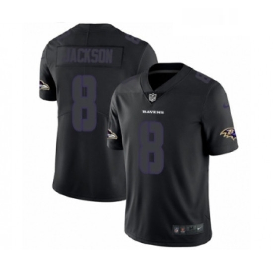 Mens Nike Baltimore Ravens 8 Lamar Jackson Limited Black Rush Impact NFL Jersey Mens Nike Baltimore Ravens 8 Lamar Jackson Limited Black Rush Impact NFL Jersey