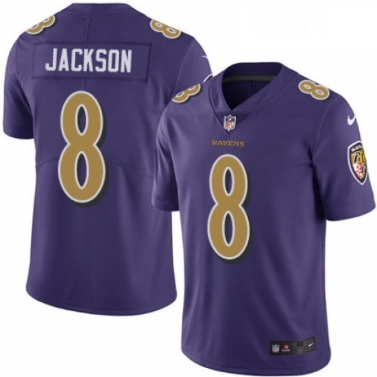 Mens Nike Baltimore Ravens 8 Lamar Jackson Limited Purple Rush Vapor Untouchable NFL Jersey Mens Nike Baltimore Ravens 8 Lamar Jackson Limited Purple Rush Vapor Untouchable NFL Jersey
