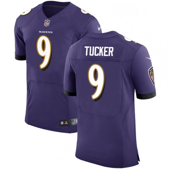 Mens Nike Baltimore Ravens 9 Justin Tucker Elite Purple Team Color NFL Jersey Mens Nike Baltimore Ravens 9 Justin Tucker Elite Purple Team Color NFL Jersey
