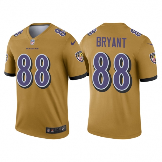 Men's Ravens Dez Bryant Inverted Gold Legend Jersey Men's Ravens Dez Bryant Inverted Gold Legend Jersey