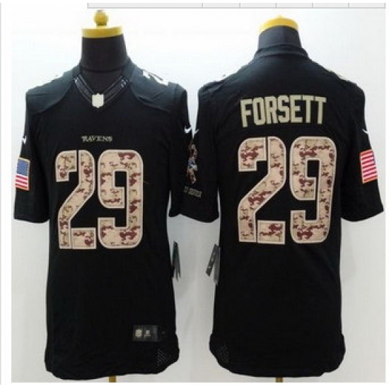 New Baltimore ravens #29 Justin Forsett Black Men Stitched NFL Limited Salute to Service jersey New Baltimore ravens #29 Justin Forsett Black Men Stitched NFL Limited Salute to Service jersey