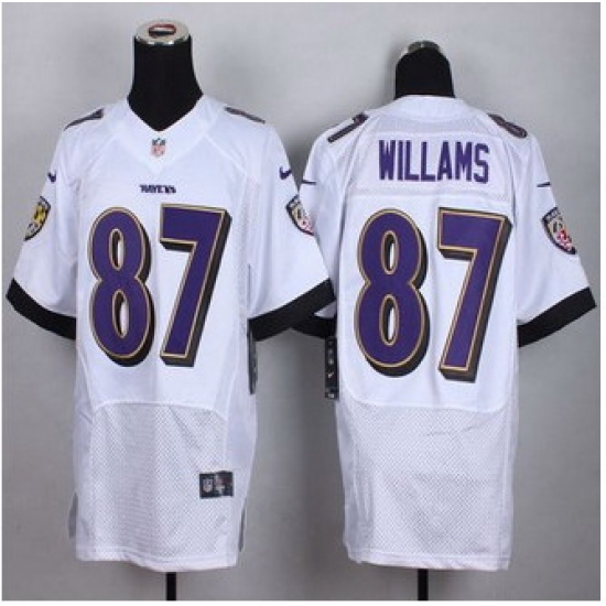 New Baltimore ravens #87 Maxx Williams White Men Stitched NFL New Elite Jersey New Baltimore ravens #87 Maxx Williams White Men Stitched NFL New Elite Jersey