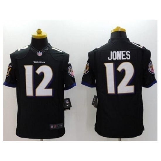 Nike Baltimore Ravens 12 Jacoby Jones Black Limited Alternate NFL Jersey Nike Baltimore Ravens 12 Jacoby Jones Black Limited Alternate NFL Jersey