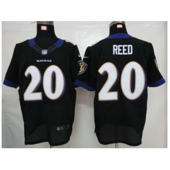 Nike Baltimore Ravens 20 Ed Reed Black Elite NFL Jersey Nike Baltimore Ravens 20 Ed Reed Black Elite NFL Jersey