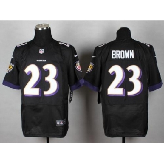 Nike Baltimore Ravens 23 Chykie Brown Black Elite NFL Jersey Nike Baltimore Ravens 23 Chykie Brown Black Elite NFL Jersey