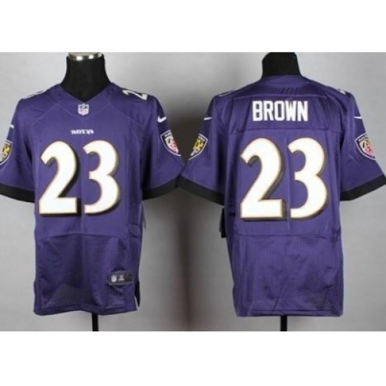 Nike Baltimore Ravens 23 Chykie Brown Purple Elite NFL Jersey Nike Baltimore Ravens 23 Chykie Brown Purple Elite NFL Jersey