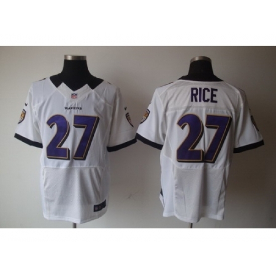 Nike Baltimore Ravens 27 Ray Rice Nike Elite White NFL Jersey Nike Baltimore Ravens 27 Ray Rice Nike Elite White NFL Jersey