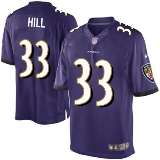Nike Baltimore Ravens #33 Will Hill Purple Team Color Men 27s Stitched NFL New Elite Jersey Nike Baltimore Ravens #33 Will Hill Purple Team Color Men 27s Stitched NFL New Elite Jersey
