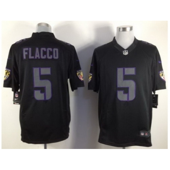 Nike Baltimore Ravens 5 Joe Flacco Black Limited Impact NFL Jersey Nike Baltimore Ravens 5 Joe Flacco Black Limited Impact NFL Jersey
