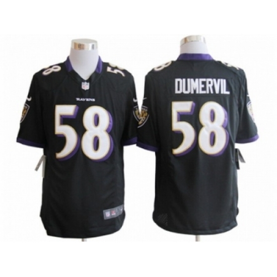 Nike Baltimore Ravens 58 Elvis Dumervil Black Game NFL Jersey Nike Baltimore Ravens 58 Elvis Dumervil Black Game NFL Jersey