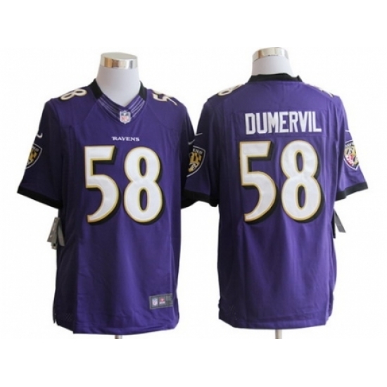 Nike Baltimore Ravens 58 Elvis Dumervil Purple Limited NFL Jersey Nike Baltimore Ravens 58 Elvis Dumervil Purple Limited NFL Jersey