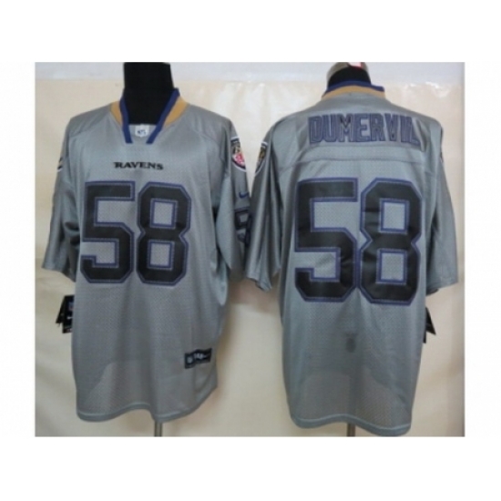 Nike Baltimore Ravens 58 Elvis Dumervil grey Elite lights out NFL Jersey Nike Baltimore Ravens 58 Elvis Dumervil grey Elite lights out NFL Jersey