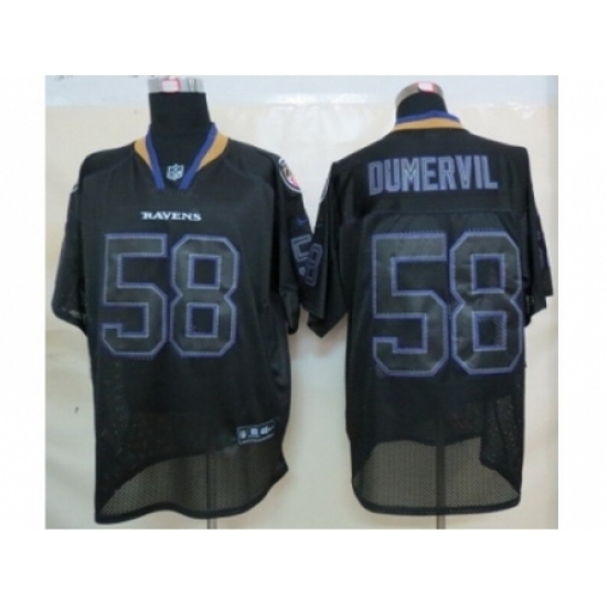 Nike Baltimore Ravens 58 Elvis Dumervil lights out Black Elite NFL Jersey Nike Baltimore Ravens 58 Elvis Dumervil lights out Black Elite NFL Jersey