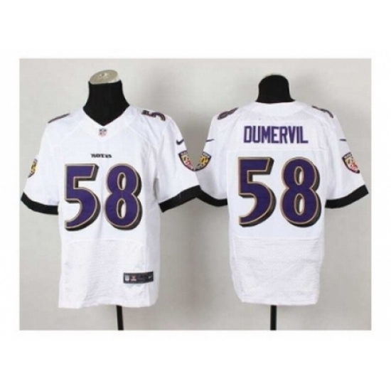 Nike Baltimore Ravens 58 Elvis Dumervil white Elite NFL Jersey Nike Baltimore Ravens 58 Elvis Dumervil white Elite NFL Jersey