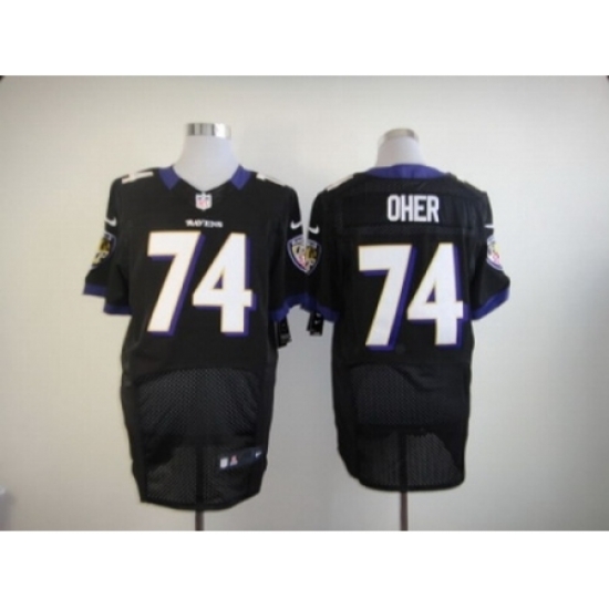 Nike Baltimore Ravens 74 Michael Oher black Elite NFL Jersey Nike Baltimore Ravens 74 Michael Oher black Elite NFL Jersey