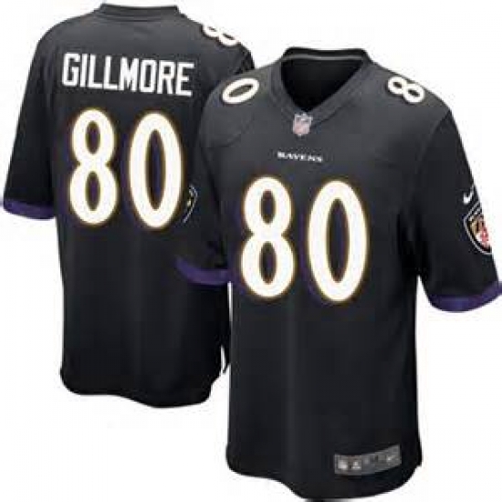 Nike Baltimore Ravens #80 Crockett Gillmore Black Team Color Mens Stitched NFL New Elite Jersey Nike Baltimore Ravens #80 Crockett Gillmore Black Team Color Mens Stitched NFL New Elite Jersey