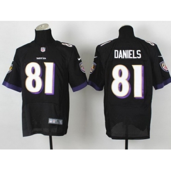 Nike Baltimore Ravens 81 Owen Daniels Black Elite NFL Jersey Nike Baltimore Ravens 81 Owen Daniels Black Elite NFL Jersey