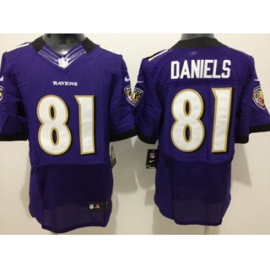 Nike Baltimore Ravens 81 Owen Daniels Purple Elite NFL Jersey Nike Baltimore Ravens 81 Owen Daniels Purple Elite NFL Jersey
