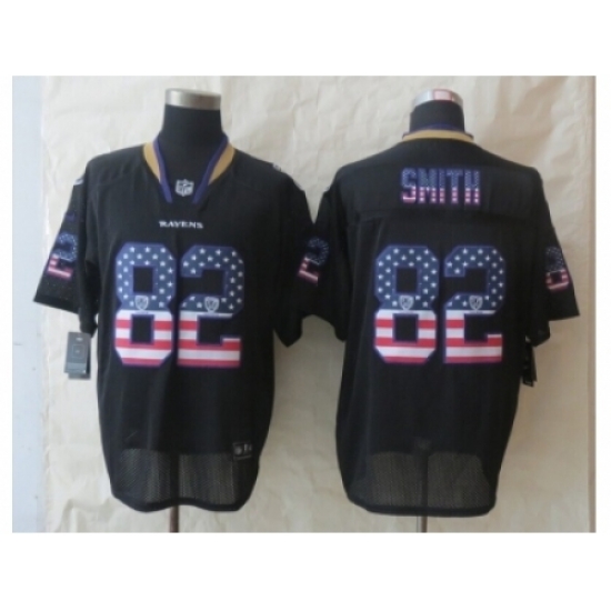 Nike Baltimore Ravens 82 Torrey Smith Black Elite USA Flag Fashion NFL Jersey Nike Baltimore Ravens 82 Torrey Smith Black Elite USA Flag Fashion NFL Jersey