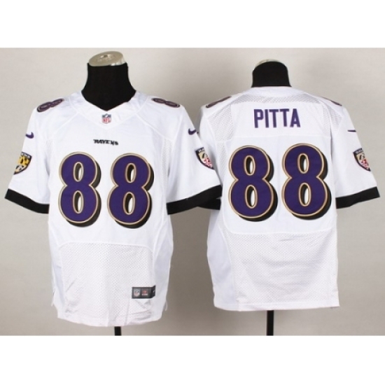 Nike Baltimore Ravens 88 Dennis Pitta White Elite NFL Jersey Nike Baltimore Ravens 88 Dennis Pitta White Elite NFL Jersey