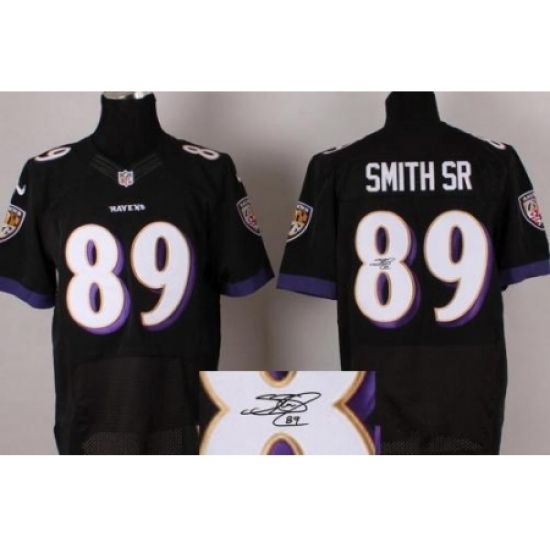 Nike Baltimore Ravens 89 Steve Smith SR Black Signed Elite NFL Jersey Nike Baltimore Ravens 89 Steve Smith SR Black Signed Elite NFL Jersey