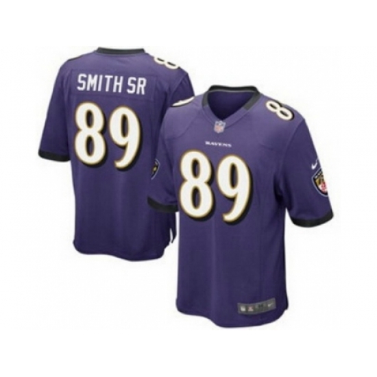 Nike Baltimore Ravens 89 Steve Smith Sr Purple Game NFL Jersey Nike Baltimore Ravens 89 Steve Smith Sr Purple Game NFL Jersey