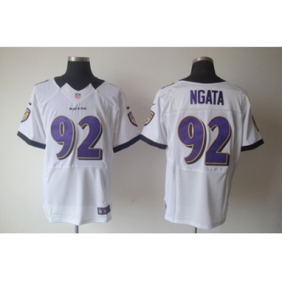 Nike Baltimore Ravens 92 Haloti Ngata White Elite NFL Jersey Nike Baltimore Ravens 92 Haloti Ngata White Elite NFL Jersey