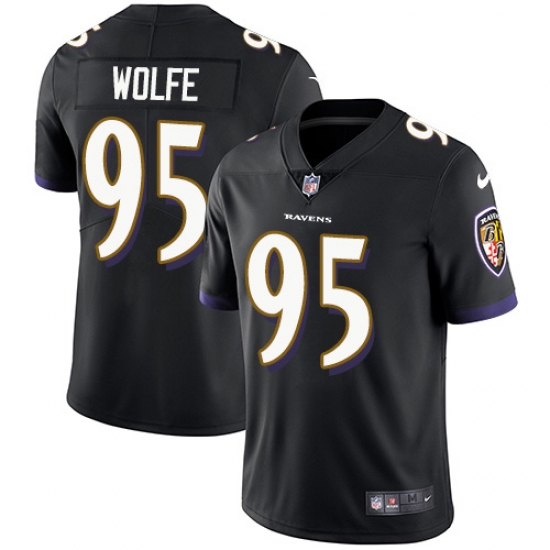Nike Baltimore Ravens 95 Derek Wolfe Black Alternate Men Stitched NFL Vapor Untouchable Limited Jersey Nike Baltimore Ravens 95 Derek Wolfe Black Alternate Men Stitched NFL Vapor Untouchable Limited Jersey