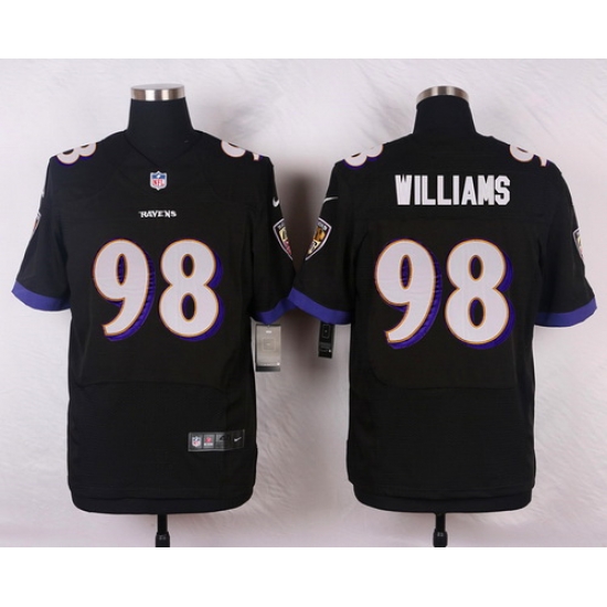 Nike Baltimore Ravens #98 Brandon Williams Black Alternate Mens Stitched NFL New Elite Jersey Nike Baltimore Ravens #98 Brandon Williams Black Alternate Mens Stitched NFL New Elite Jersey