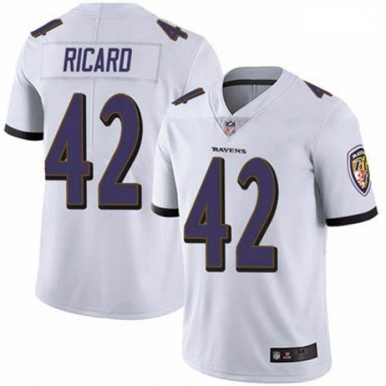 Nike Patrick Ricard Baltimore Ravens Limited White Team Color Vapor Untouchable Jersey Men's Nike Patrick Ricard Baltimore Ravens Limited White Team Color Vapor Untouchable Jersey Men's