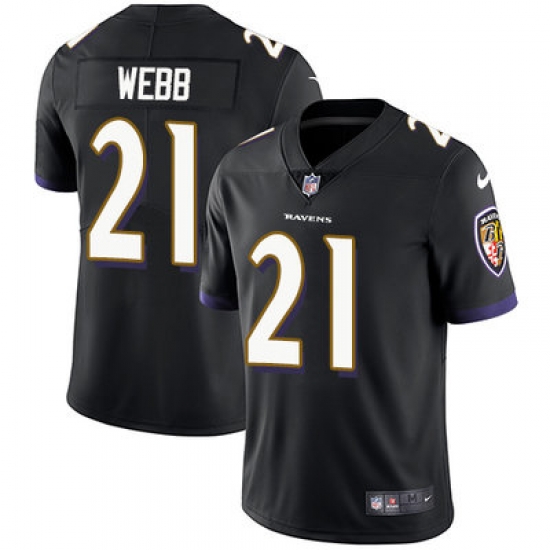 Nike Ravens #21 Lardarius Webb Black Alternate Mens Stitched NFL Vapor Untouchable Limited Jersey Nike Ravens #21 Lardarius Webb Black Alternate Mens Stitched NFL Vapor Untouchable Limited Jersey