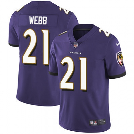 Nike Ravens #21 Lardarius Webb Purple Team Color Mens Stitched NFL Vapor Untouchable Limited Jersey Nike Ravens #21 Lardarius Webb Purple Team Color Mens Stitched NFL Vapor Untouchable Limited Jersey