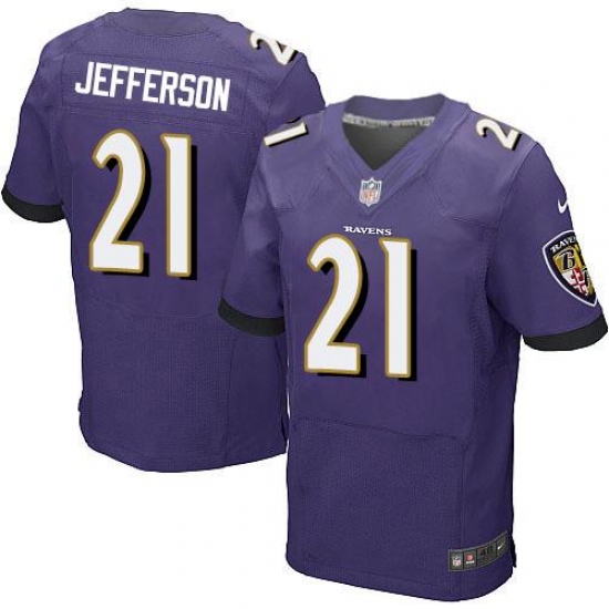 Nike Ravens #21 Tony Jefferson Purple Team Color Men's Stitched NFL New Elite Jersey Nike Ravens #21 Tony Jefferson Purple Team Color Men's Stitched NFL New Elite Jersey