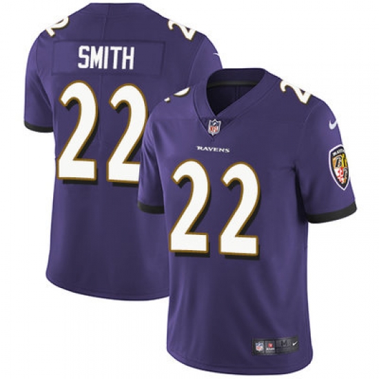 Nike Ravens #22 Jimmy Smith Purple Team Color Mens Stitched NFL Vapor Untouchable Limited Jersey Nike Ravens #22 Jimmy Smith Purple Team Color Mens Stitched NFL Vapor Untouchable Limited Jersey