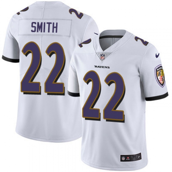 Nike Ravens #22 Jimmy Smith White Mens Stitched NFL Vapor Untouchable Limited Jersey Nike Ravens #22 Jimmy Smith White Mens Stitched NFL Vapor Untouchable Limited Jersey