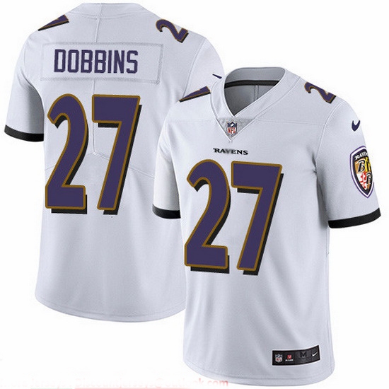 Nike Ravens 27 J K Dobbins White Men Stitched NFL Vapor Untouchable Limited Jersey Nike Ravens 27 J K Dobbins White Men Stitched NFL Vapor Untouchable Limited Jersey
