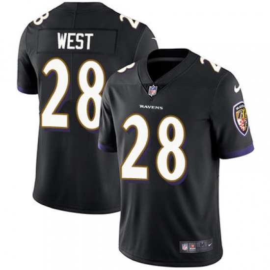 Nike Ravens #28 Terrance West Black Alternate Mens Stitched NFL Vapor Untouchable Limited Jersey Nike Ravens #28 Terrance West Black Alternate Mens Stitched NFL Vapor Untouchable Limited Jersey
