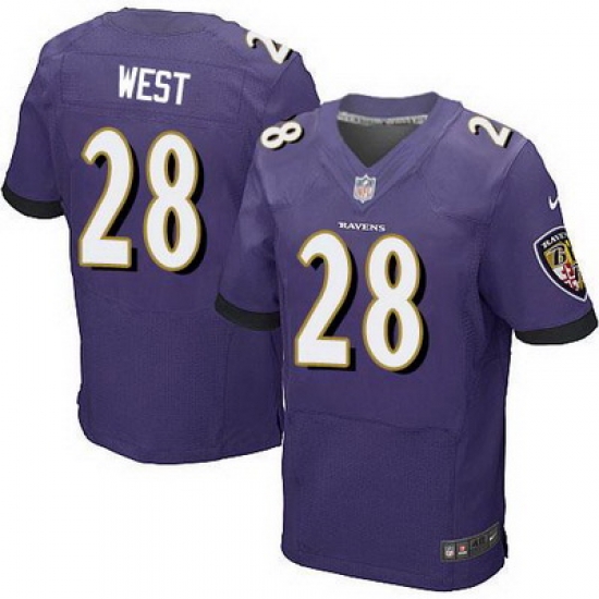 Nike Ravens #28 Terrance West Purple Team Color Mens Stitched NFL New Elite Jersey Nike Ravens #28 Terrance West Purple Team Color Mens Stitched NFL New Elite Jersey