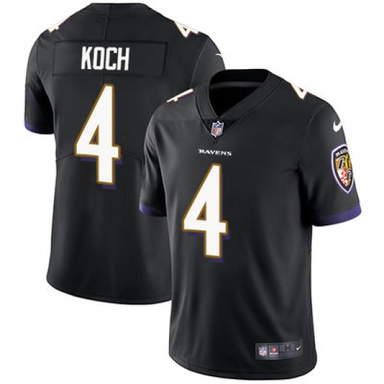 Nike Ravens #4 Sam Koch Black Alternate Mens Stitched NFL Vapor Untouchable Limited Jersey Nike Ravens #4 Sam Koch Black Alternate Mens Stitched NFL Vapor Untouchable Limited Jersey