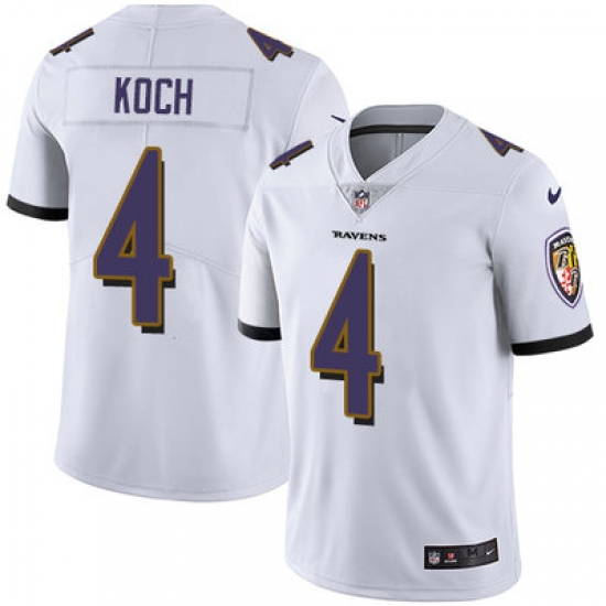 Nike Ravens #4 Sam Koch White Mens Stitched NFL Vapor Untouchable Limited Jersey Nike Ravens #4 Sam Koch White Mens Stitched NFL Vapor Untouchable Limited Jersey