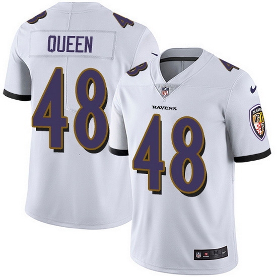 Nike Ravens 48 Patrick Queen White Men Stitched NFL Vapor Untouchable Limited Jersey Nike Ravens 48 Patrick Queen White Men Stitched NFL Vapor Untouchable Limited Jersey