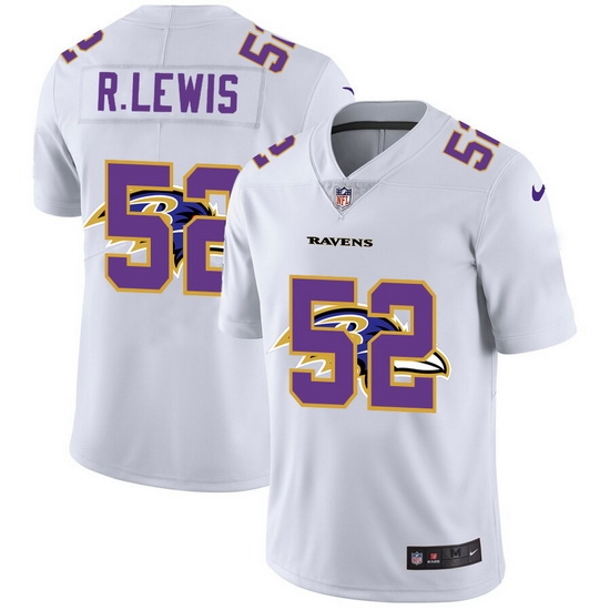 Nike Ravens 52 Ray Lewis White Shadow Logo Limited Jersey Nike Ravens 52 Ray Lewis White Shadow Logo Limited Jersey
