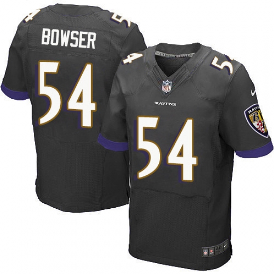 Nike Ravens #54 Tyus Bowser Black Alternate Mens Stitched NFL New Elite Jersey Nike Ravens #54 Tyus Bowser Black Alternate Mens Stitched NFL New Elite Jersey