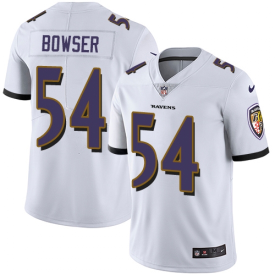 Nike Ravens #54 Tyus Bowser White Mens Stitched NFL Vapor Untouchable Limited Jersey Nike Ravens #54 Tyus Bowser White Mens Stitched NFL Vapor Untouchable Limited Jersey