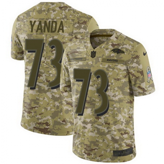 Nike Ravens #73 Marshal Yanda Camo Mens Stitched NFL Limited 2018 Salute To Service Jersey Nike Ravens #73 Marshal Yanda Camo Mens Stitched NFL Limited 2018 Salute To Service Jersey