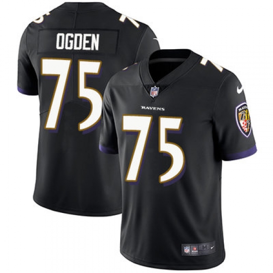 Nike Ravens #75 Jonathan Ogden Black Alternate Mens Stitched NFL Vapor Untouchable Limited Jersey Nike Ravens #75 Jonathan Ogden Black Alternate Mens Stitched NFL Vapor Untouchable Limited Jersey