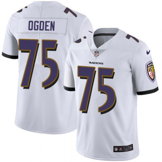 Nike Ravens #75 Jonathan Ogden White Mens Stitched NFL Vapor Untouchable Limited Jersey Nike Ravens #75 Jonathan Ogden White Mens Stitched NFL Vapor Untouchable Limited Jersey