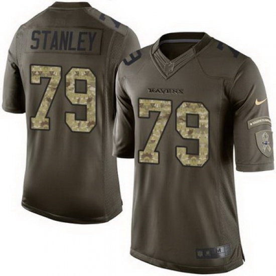Nike Ravens #79 Ronnie Stanley Green Mens Stitched NFL Limited Salute to Service Jersey Nike Ravens #79 Ronnie Stanley Green Mens Stitched NFL Limited Salute to Service Jersey