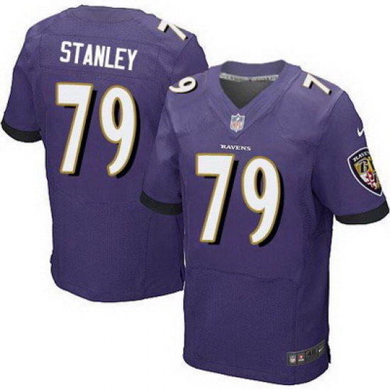 Nike Ravens #79 Ronnie Stanley Purple Team Color Mens Stitched NFL New Elite Jersey Nike Ravens #79 Ronnie Stanley Purple Team Color Mens Stitched NFL New Elite Jersey